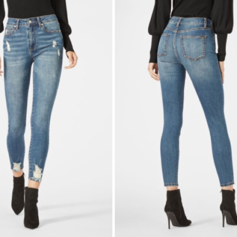 (B10) JUSTFAB Indie High-Waisted  ultra stretch‎ skinny Jeans, Size 30